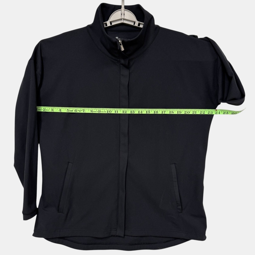 Peter Millar Black Women's Golf Jacket, Size Large, Full Zip "Go Anywhere" - Picture 12 of 16